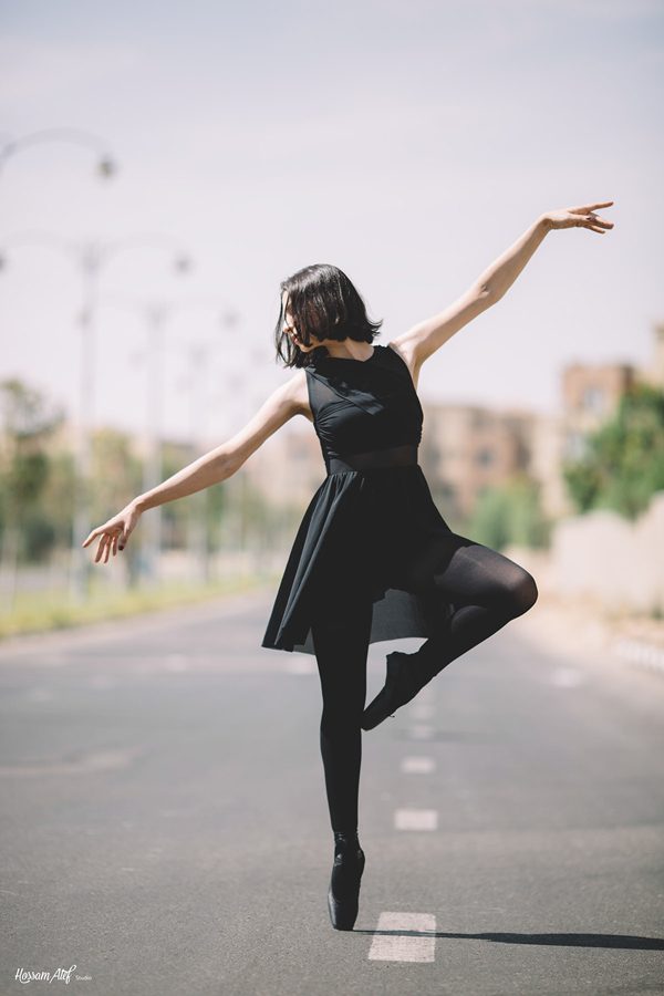 Ballet on road, photography by Hossam Atef