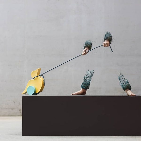"Incomplete" sculptures by Lene Kilda